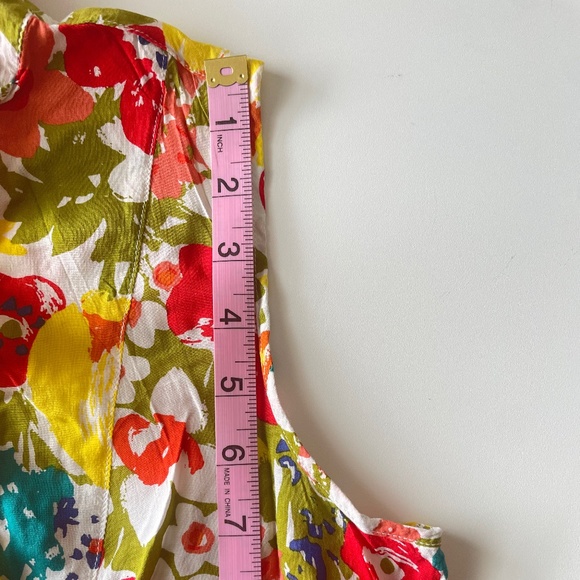 XXI By Forever 21 | Colorful Floral Ruffle Button-Up Sleeveless Dress – Size M - Picture 14 of 16